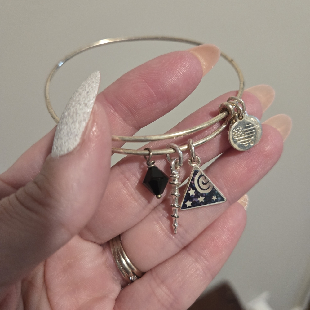 Alex & Ani Harry Potter: Deathly Hallows Trio of Charms HTF